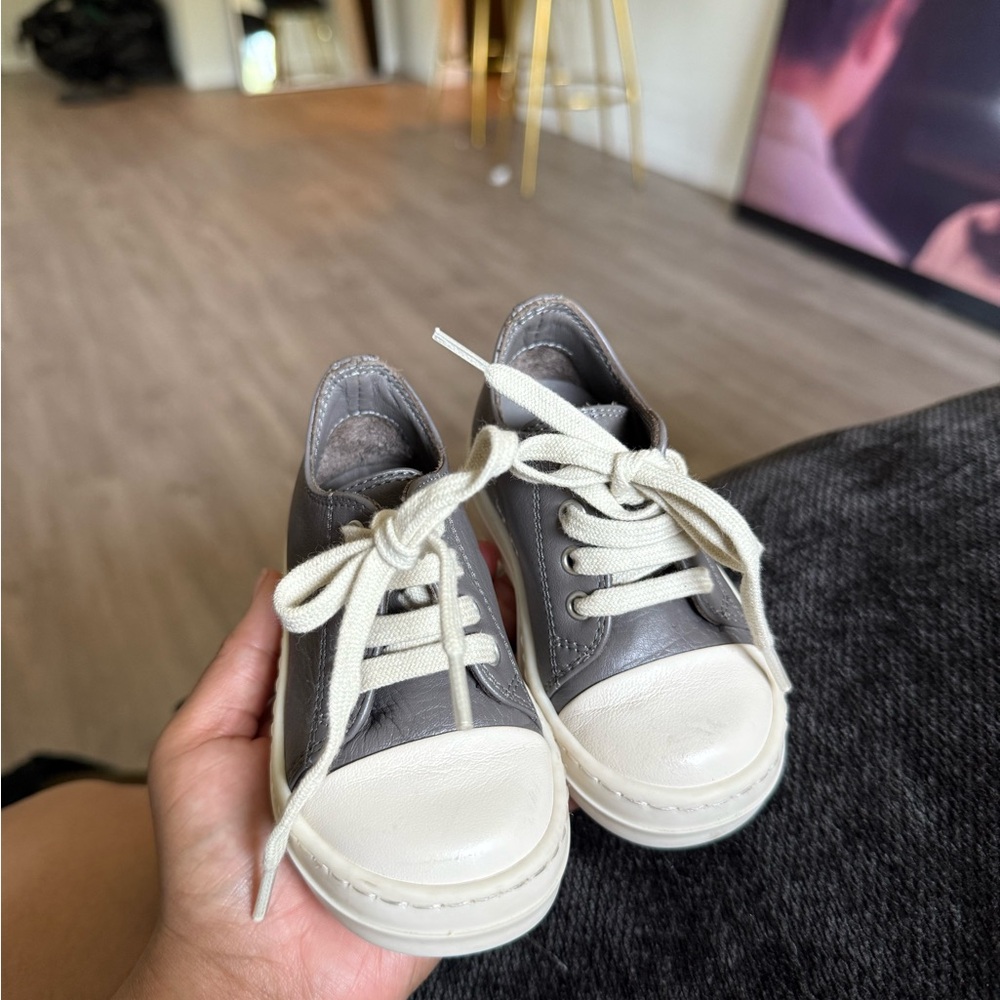 Rick Owens Kids Sneakers in Gray and White